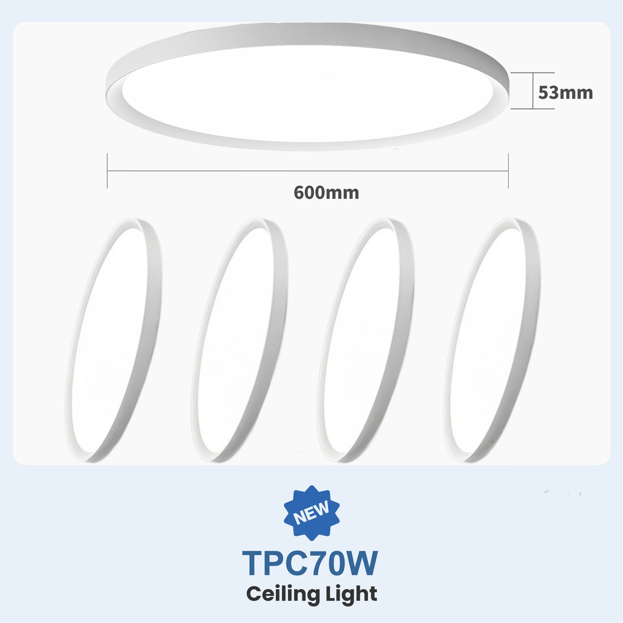 TPC70W Full Spectrum Ceiling Light